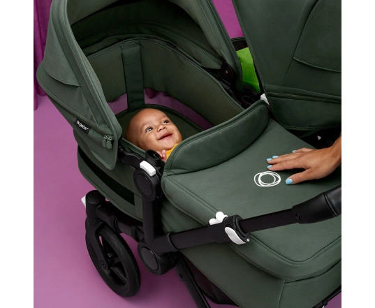 Універсальна коляска 2в1 Bugaboo Donkey5 Mono  Forest green/Midnight black-Grey mélange