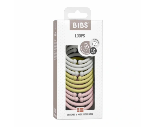 Іграшки - прорізувачі BIBS Loops 12 PACK Haze/Meadow/Blossom