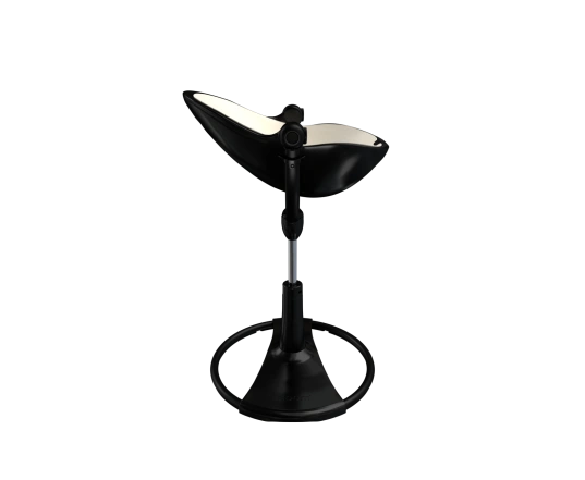 Стульчик для кормления Bloom Fresco Black в комплекте с вкладышами из экокожи - Coconut white