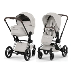 Коляска Cybex PRIAM Style Collection 5.0 - city grey (шасі Chrome Brown) - изображение
