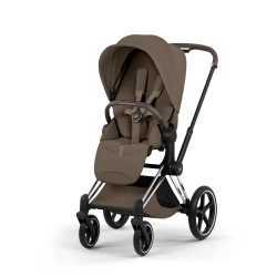 Прогулочная коляска Cybex Priam Style Collection 5.0 - coconut brown (шасси Chrome Brown) - изображение