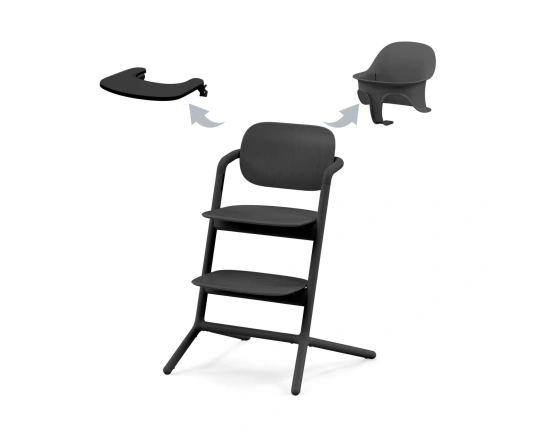 Стілець для годування 3 в 1 Cybex LEMO - stunning black