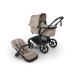 Универсальная коляска 2в1 Bugaboo FOX 5 RENEW - black/desert taupe melange-desert taupe melange