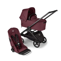 Универсальная коляска 2в1 Bugaboo DRAGONFLY - black/dark cherry-dark cherry - изображение