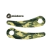 Наклейки на раму для біговела Wishbone Stickers - Camo Green