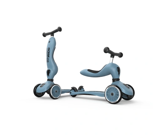 Самокат Scoot and Ride серії Highwaykick-1, сіро-синій, 1-5 років