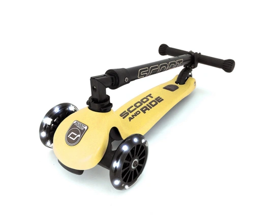 Самокат Scoot and Ride Highwaykick-3 з колесами, що світяться Лимон