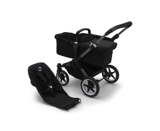 Універсальна коляска 2в1 Bugaboo Donkey5 Mono Black/Grey mélange (без капюшону)