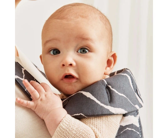 Рюкзак-кенгуру Bebé Mini BabyBjörn (тканина бавовна) - Антрацит/Пейзаж