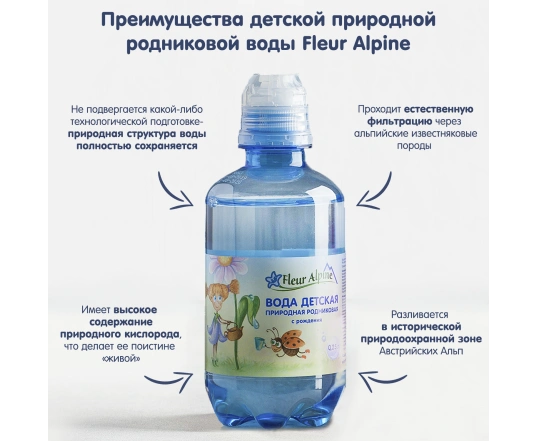 Детская питтевая природная вода Fleur Alpine (0.25 л)