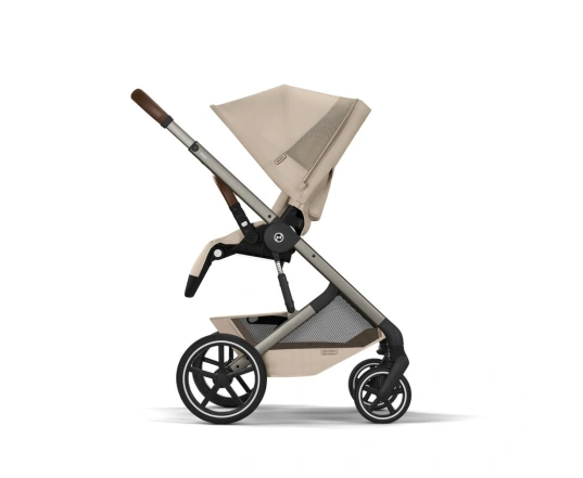 Прогулянкова коляска Cybex BALIOS S LUX TPE - almond beige (з бампером)