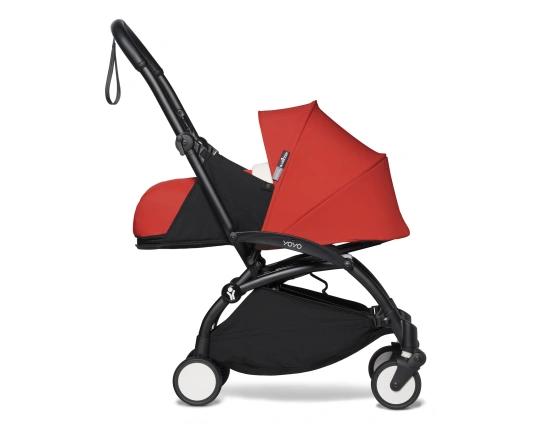 Універсальна коляска Stokke YOYO³ + компактна люлька BABYZEN Red (шасі Black)
