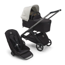 Универсальная коляска 2в1 Bugaboo DRAGONFLY - black/grey melange misty white - изображение
