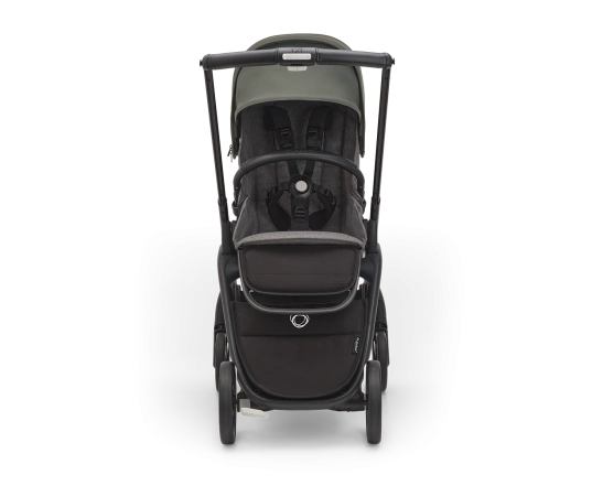 Прогулочная коляска Bugaboo DRAGONFLY - black/grey melange forest green