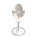 Стульчик для кормления Bloom Fresco White в комплекте с вкладышами из экокожи - Coconut white