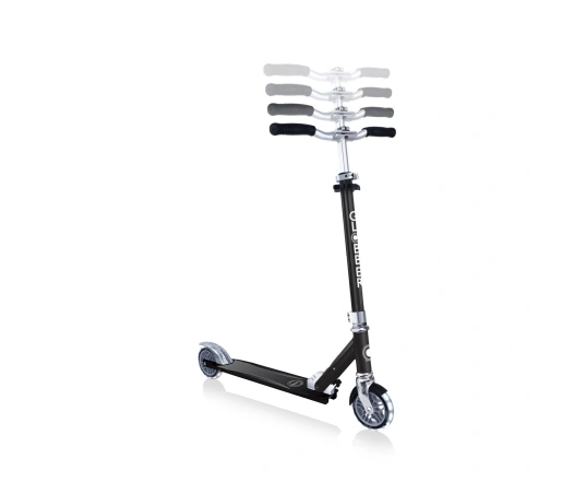 Самокат GLOBBER серії FLOW ELEMENT LIGHTS, чорний, колеса з підсвіткою, до 100кг, 5+, 2 колеса