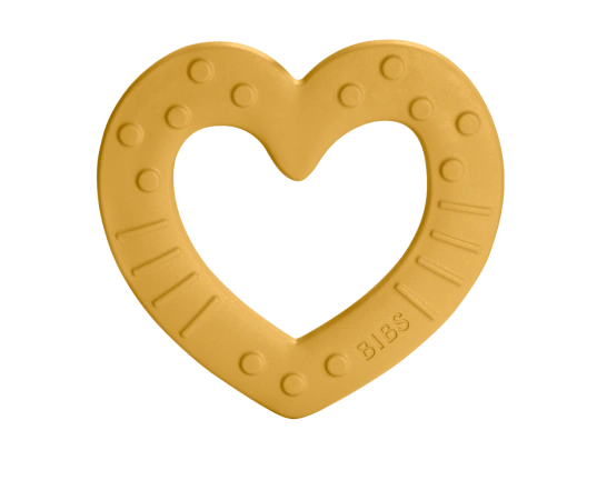 Іграшка - прорізувач BIBS Baby Bitie Heart Mustard