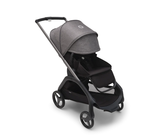 Универсальная коляска 2в1 Bugaboo DRAGONFLY - black/grey melange grey melange