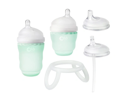 Набір дитячих антиколікових пляшечок Olababy GentleBottle Mint