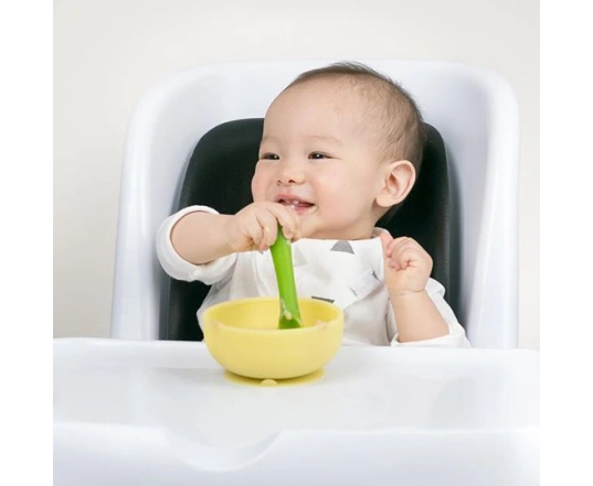 Силиконовая мисочка на присоске с крышкой Olababy Coral