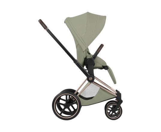 Прогулянкова коляска Cybex PRIAM Style Collection 5.0 - sage green (шасі Rose Gold)