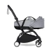Универсальная коляска 2 в 1 Stokke YOYO³ +  люлька Bassinet BABYZEN Stone (шасси Black)