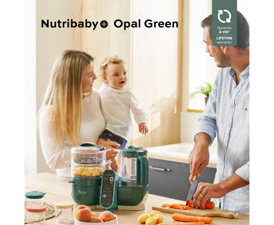Блендер - пароварка Babymoov Nutribaby+ Opal green