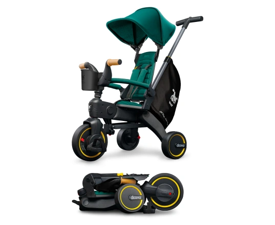 Складной трехколесный велосипед Doona Liki Trike S5 Racing green