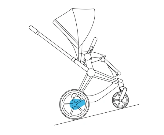 Шасі ePriam 5.0 & каркас прогулянкового блоку Cybex - Matt Black