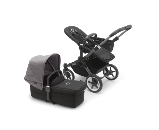 Універсальна коляска 2в1 Bugaboo Donkey5 Mono Grey mеlange/Midnight black-Grey mélange