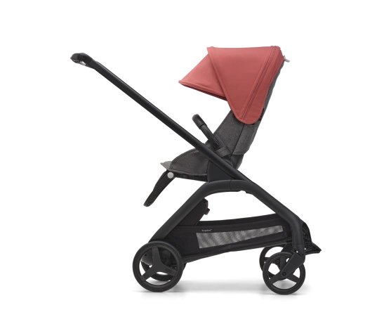 Универсальная коляска 2в1 Bugaboo Dragonfly Sunrise red/Grey mélange-Midnight black