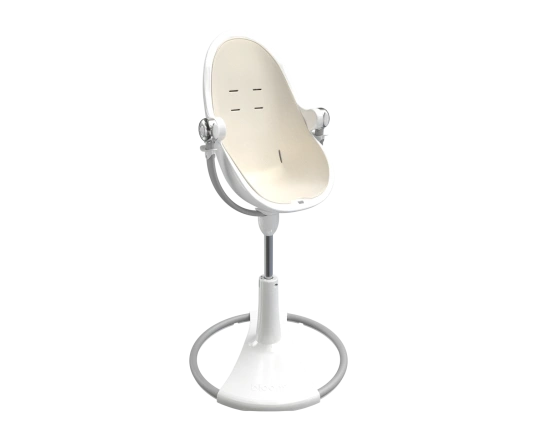 Стульчик для кормления Bloom Fresco White в комплекте с вкладышами из экокожи - Coconut white