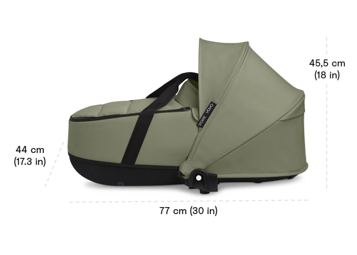 Купить Универсальная коляска 2 в 1 с люлькой newborn shell Stokke YOYO³ Aqua (шасси Black) с доставкой по Украине | KIDSLINE-69 - изображение