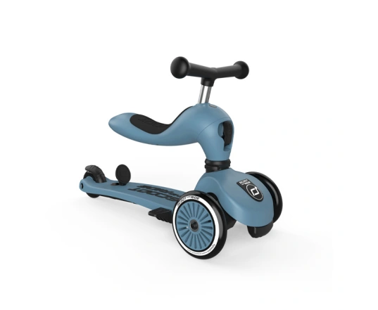 Самокат Scoot and Ride серії Highwaykick-1 Push and Go - сіро-синій