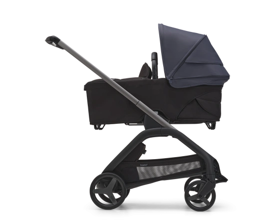 Универсальная коляска 2в1 Bugaboo DRAGONFLY - black/grey melange stormy blue