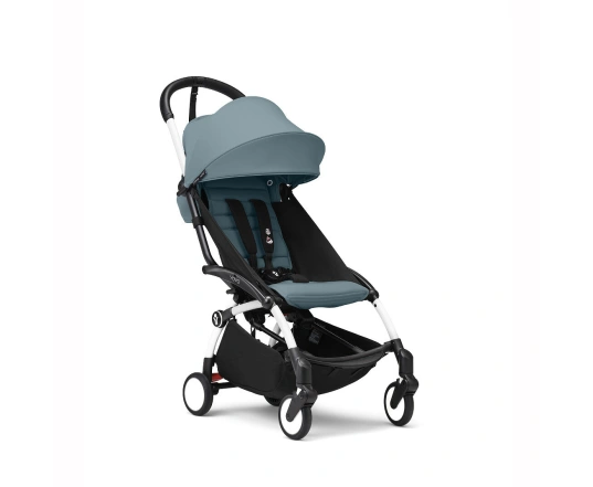 Прогулянкова коляска Stokke YOYO³ з 6 місяців Aqua (шасі White)