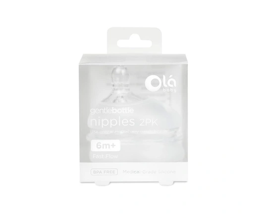 Змінна насадка швидкий потік 6 міс. на пляшечку Olababy GentleBottle (2шт)
