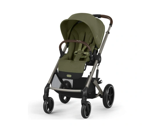 Прогулянкова коляска Cybex BALIOS S LUX TPE - moss green (з бампером)