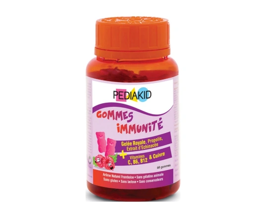 Натуральні ведмежуйки для імунітету PEDIAKID GOMMES IMMUNITE, 60 ведмедиків