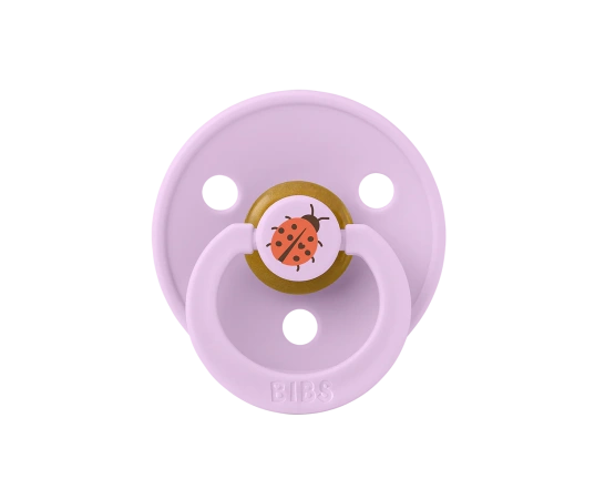 Пустушка BIBS Pacifier Studio Colour Ladybug Latex Size 2 Violet Sky
