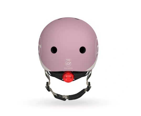 Шолом захисний дитячий Scoot and Ride, Пастельно-бузковий, з ліхтариком, 45-51см