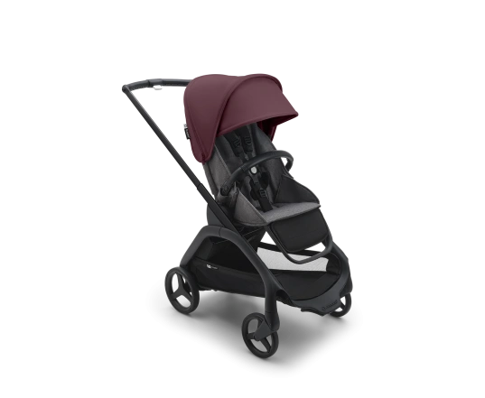 Прогулочная коляска Bugaboo DRAGONFLY - black/grey melange dark cherry