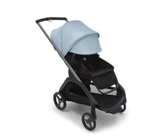 Универсальная коляска 2в1 Bugaboo DRAGONFLY - black/grey melange skyline blue