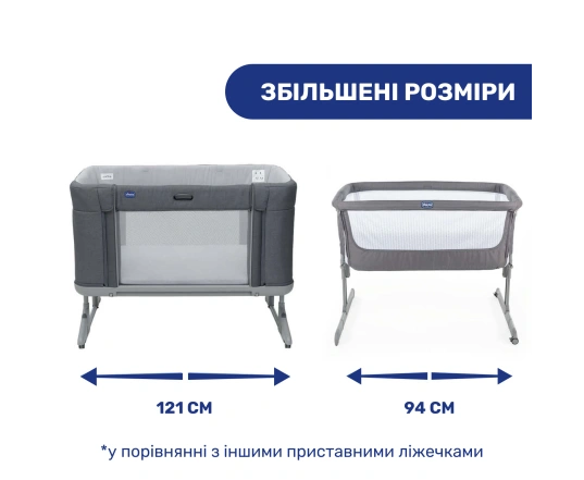 Ліжечко 3 в 1 Chicco NEXT2ME FOREVER кол.04