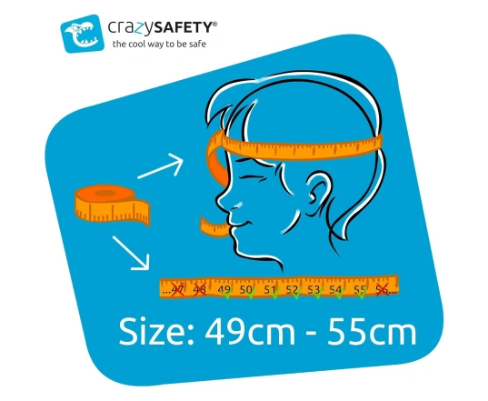Шолом Crazy Safety Леопард жовтий (з ліхтарем)