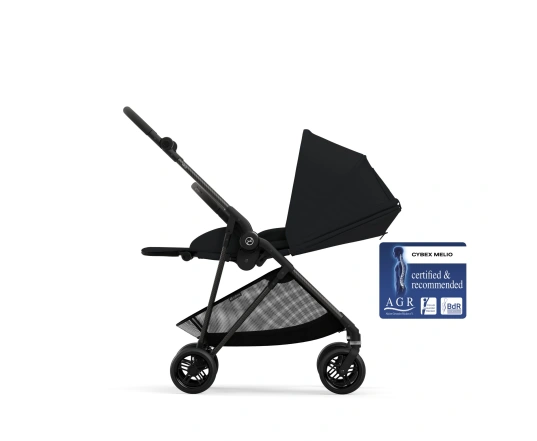 Прогулянкова коляска Cybex Melio Carbon - Moon Black