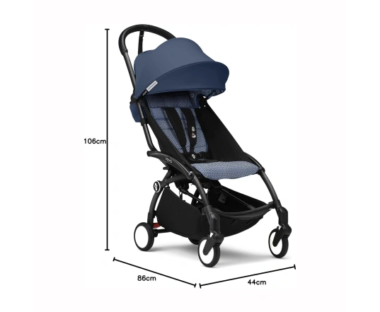 Прогулянкова коляска Stokke YOYO³ з 6 місяців Blue Air France (шасі  White)