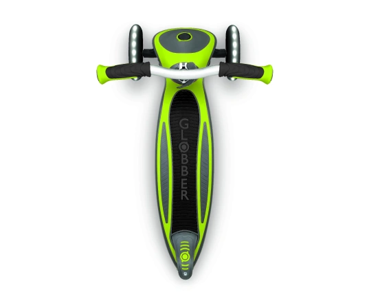 Самокат GLOBBER серії MASTER LIGHTS зелений, колеса з підсвіткою, 50кг, 4+