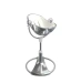 Стульчик для кормления Bloom Fresco Silver в комплекте с хлопковыми вкладышами - Coconut white