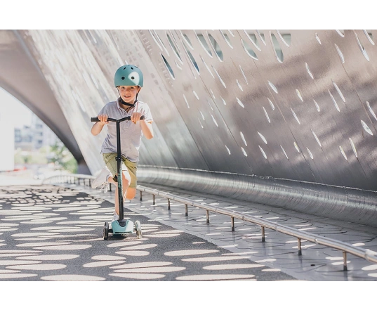 Самокат Scoot and Ride серії Highwaykick-5 з колесами що світяться сіро-зелений, 5+ до 80кг